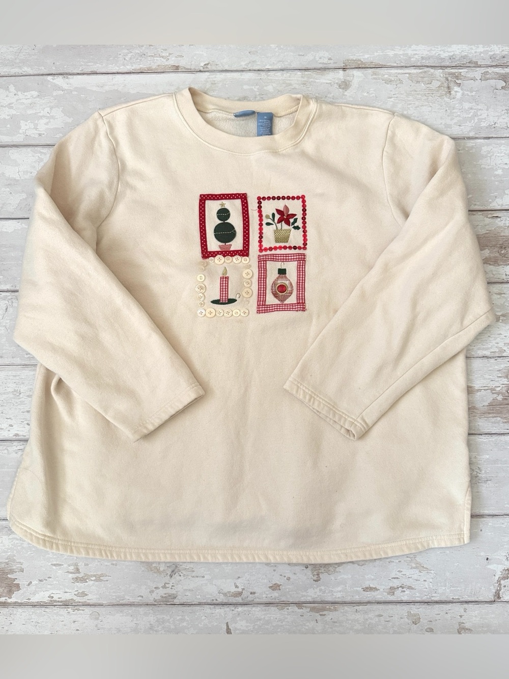 Holiday Editions 1X Women’s Pullover Sweater Sweatshirt Christmas Size XL